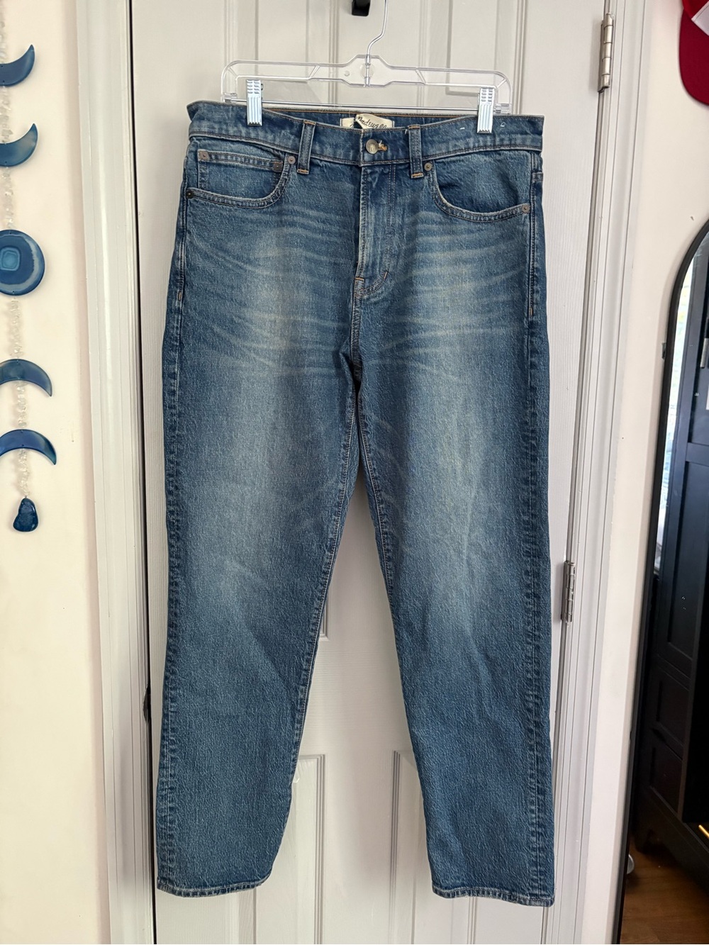 Madewell Straight Men’s Jeans in Medium Blue Wash